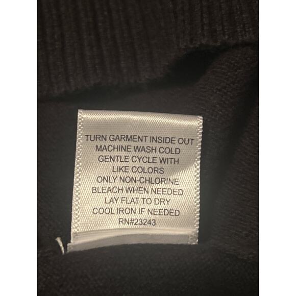 GUC New York & Company Black Cardigan Sweater Textured Buttons Size XS - Picture 5 of 7